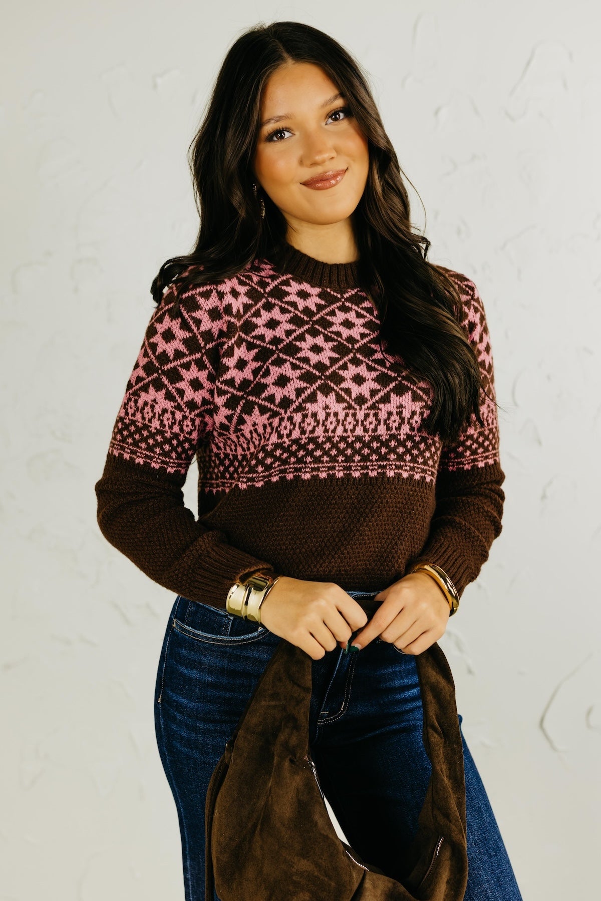 The Camila Geo Print Sweater