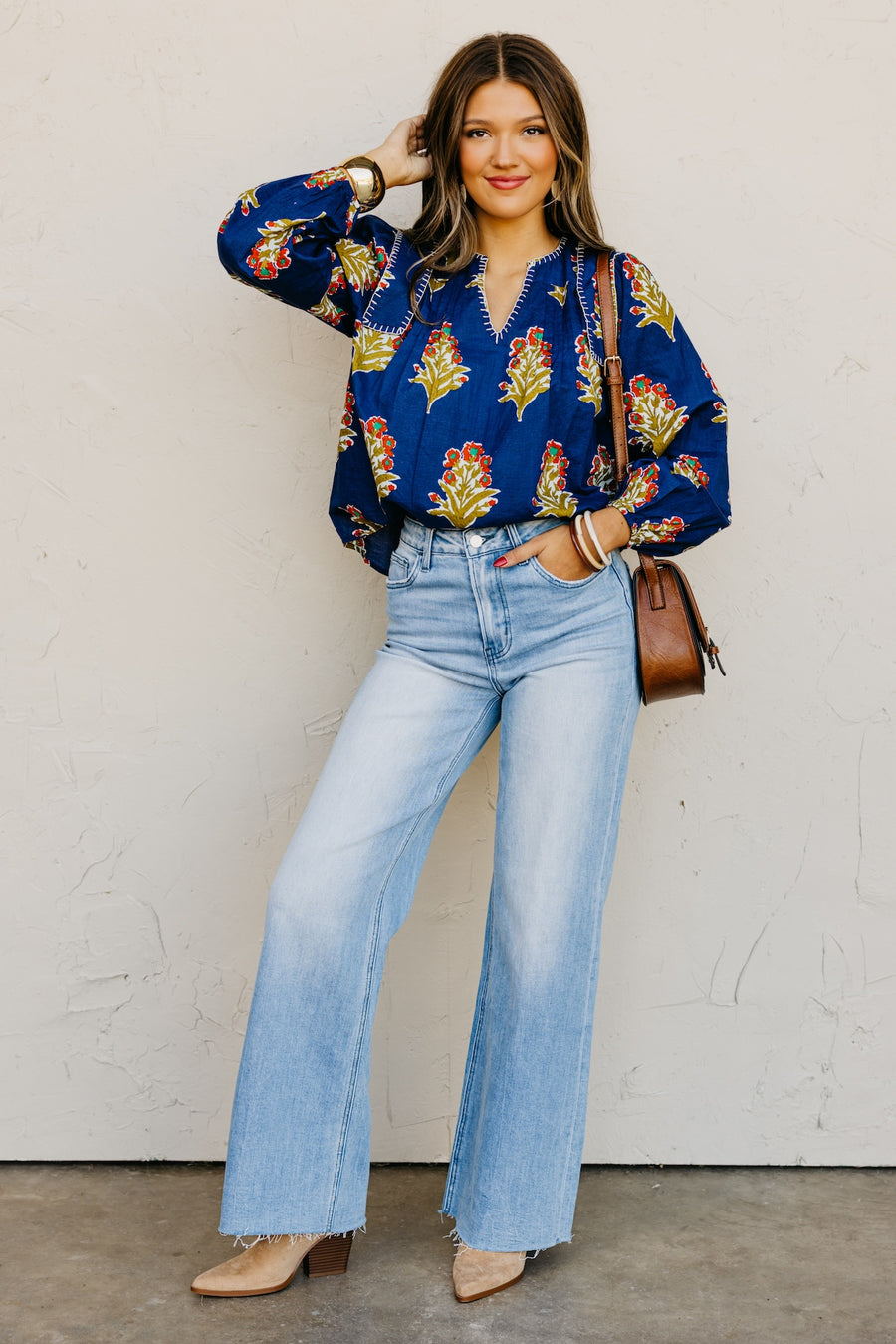 The Webster Floral Woven Blouse