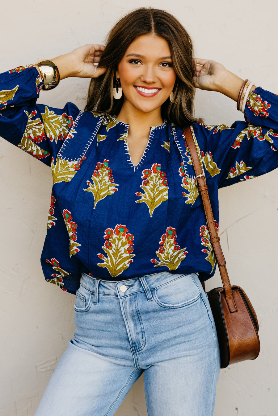 The Webster Floral Woven Blouse