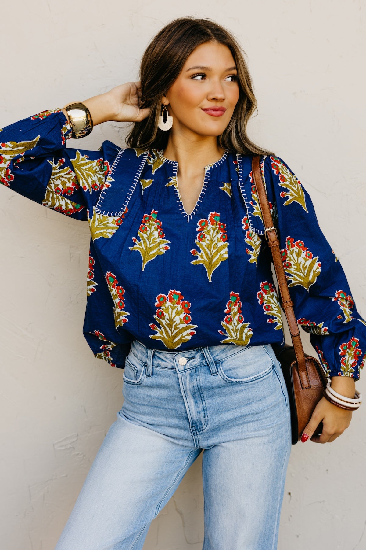 The Webster Floral Woven Blouse