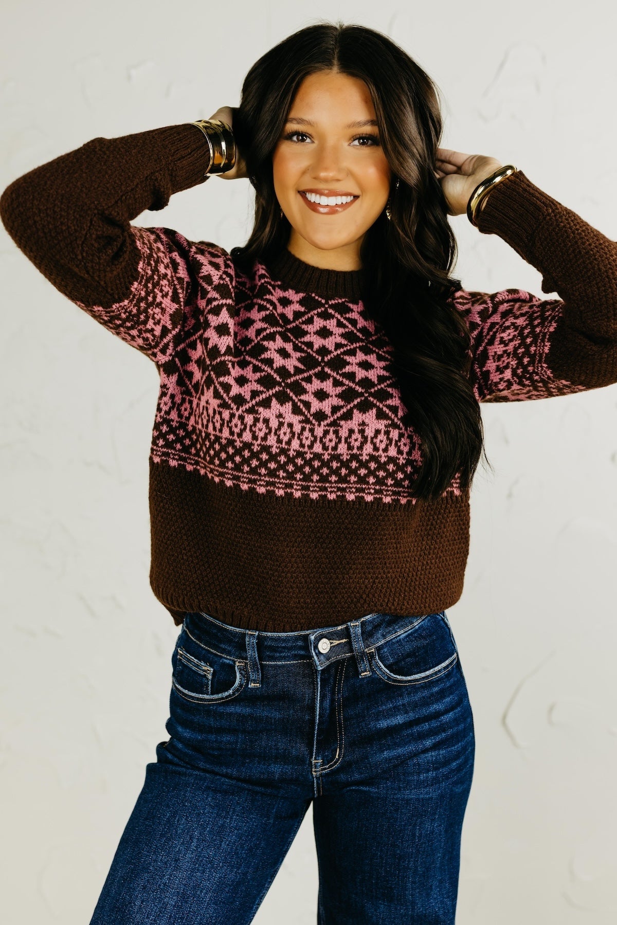 The Camila Geo Print Sweater