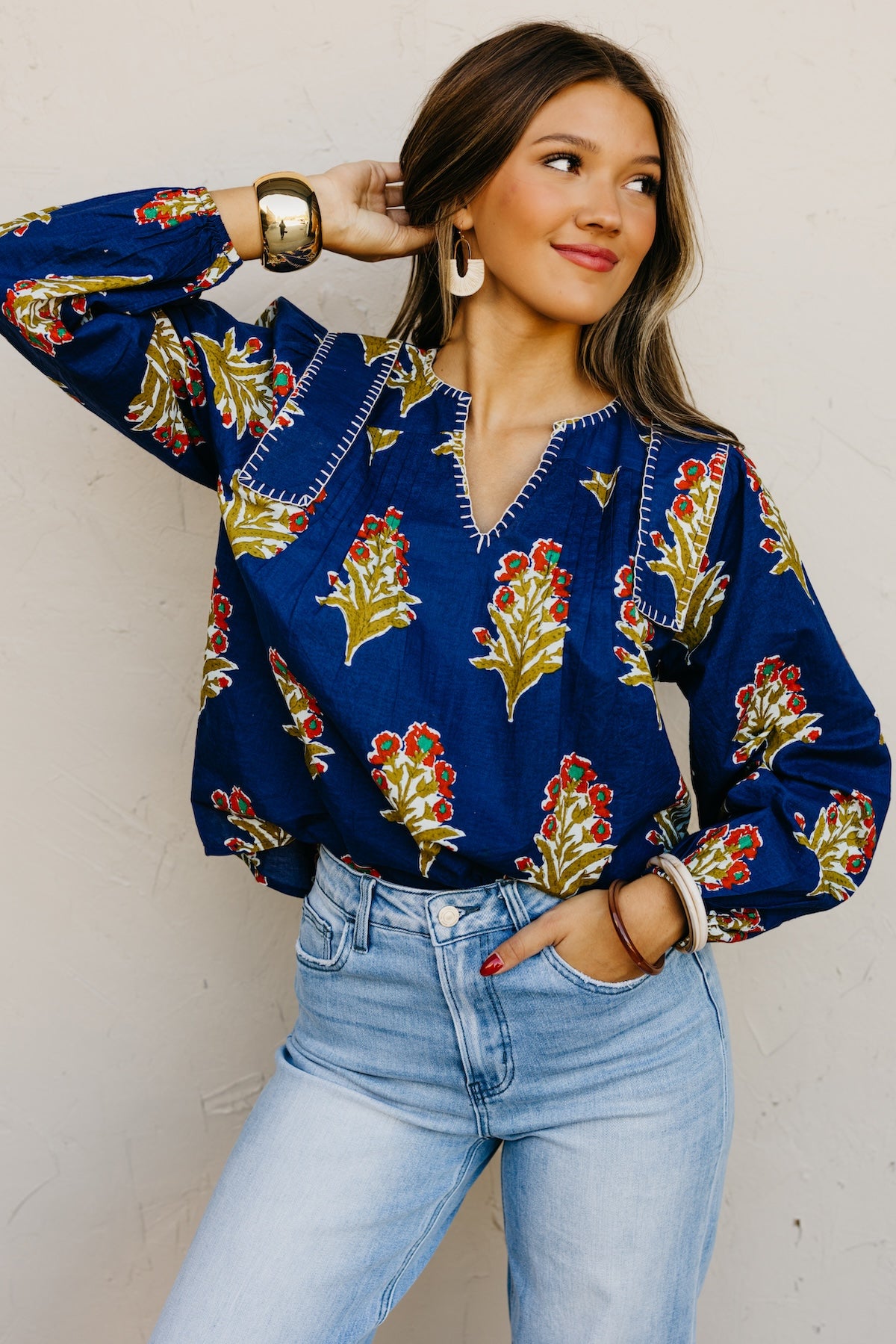 The Webster Floral Woven Blouse