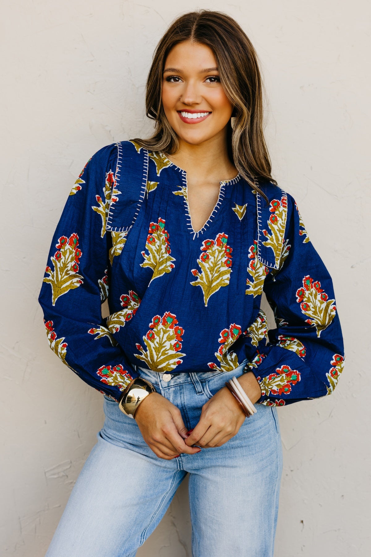 The Webster Floral Woven Blouse