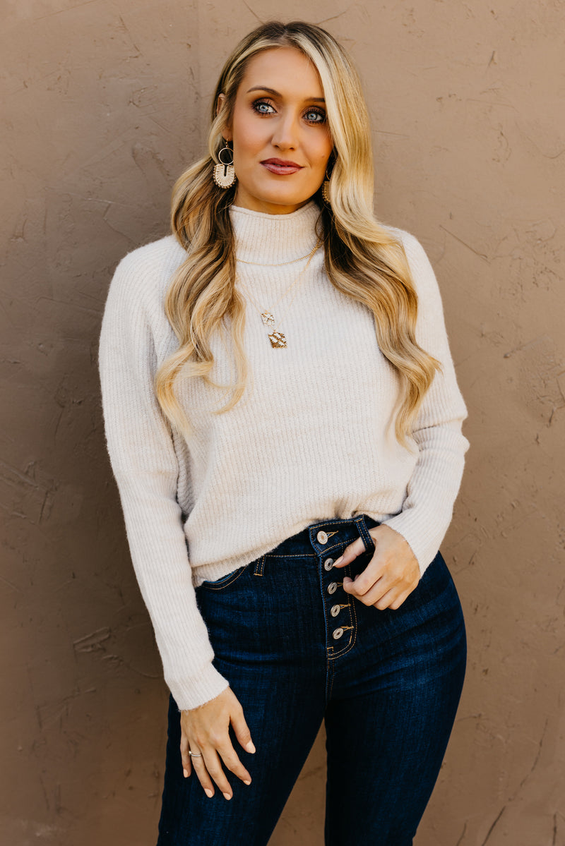 The Jordan Mock Neck Sweater