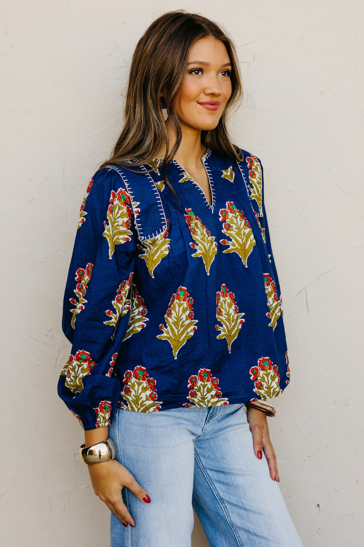 The Webster Floral Woven Blouse