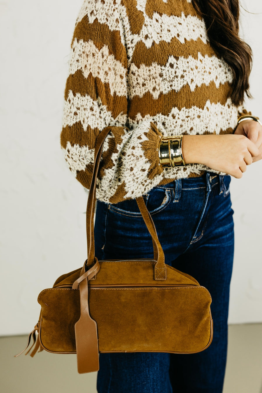 The Haven Suede Shoulder Bag