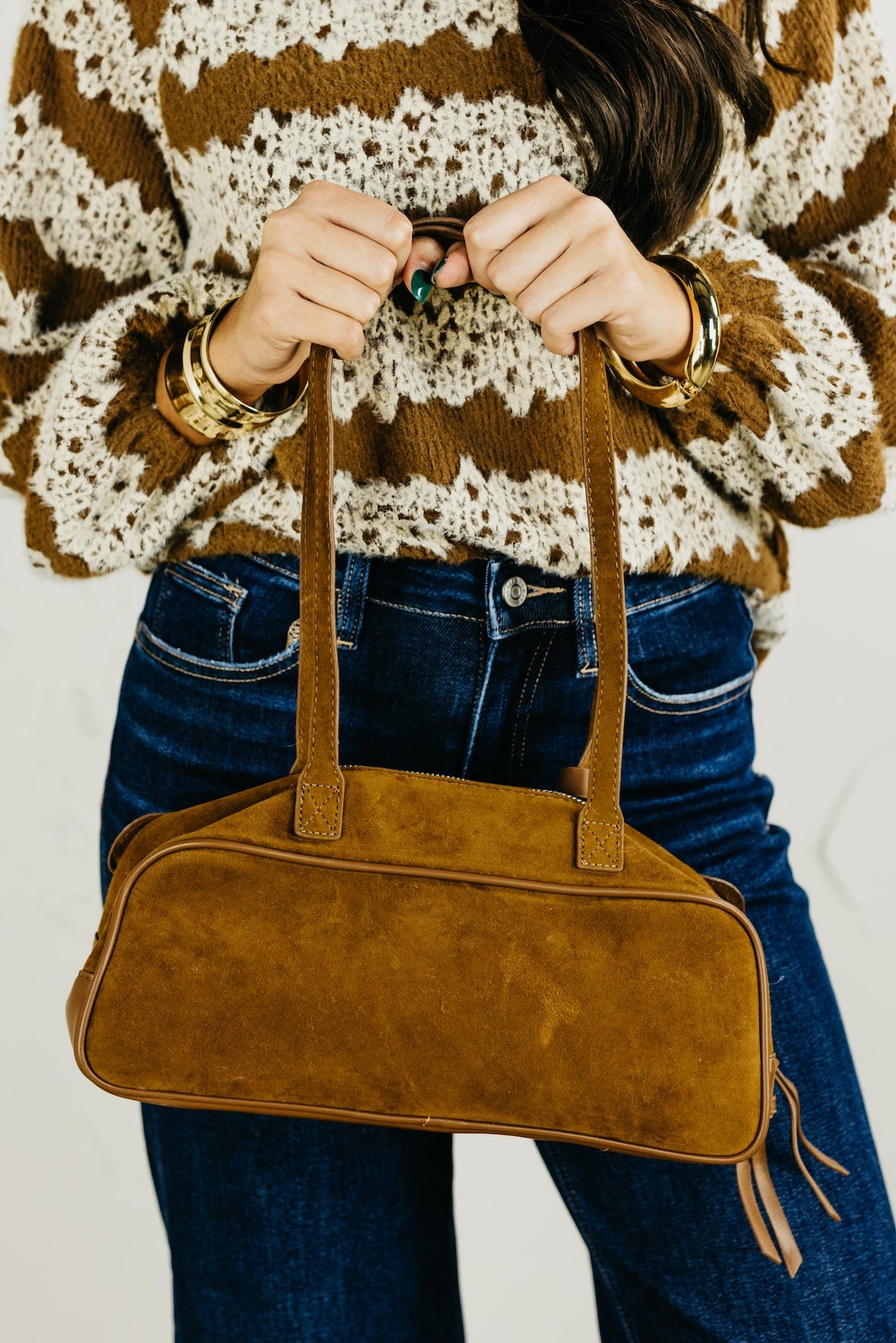 The Haven Suede Shoulder Bag