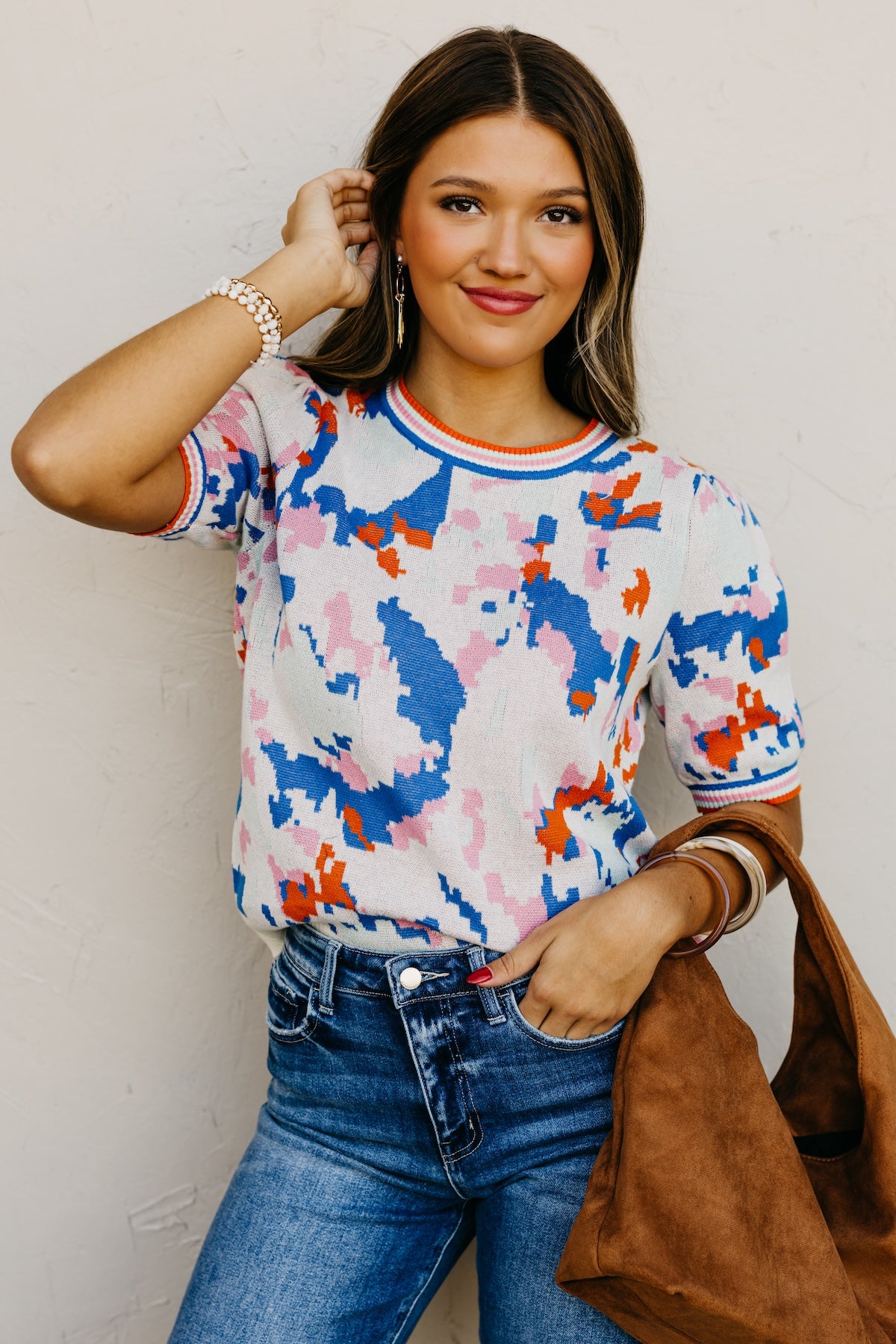 The Elvira Abstract Sweater