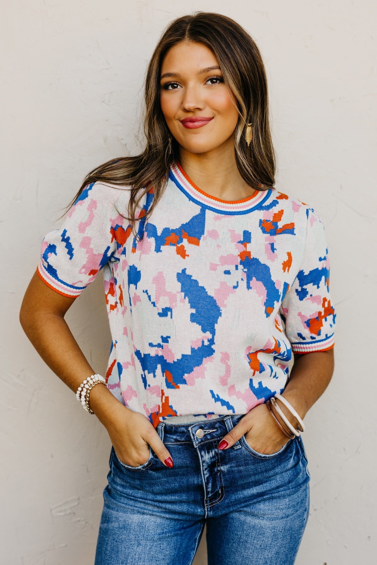 The Elvira Abstract Sweater