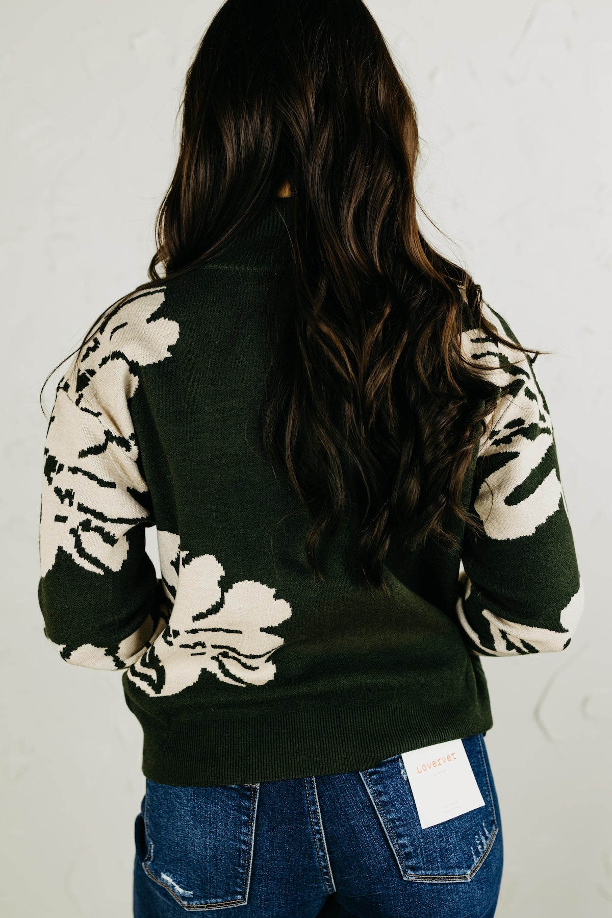 The Annabel Floral Zip Sweater