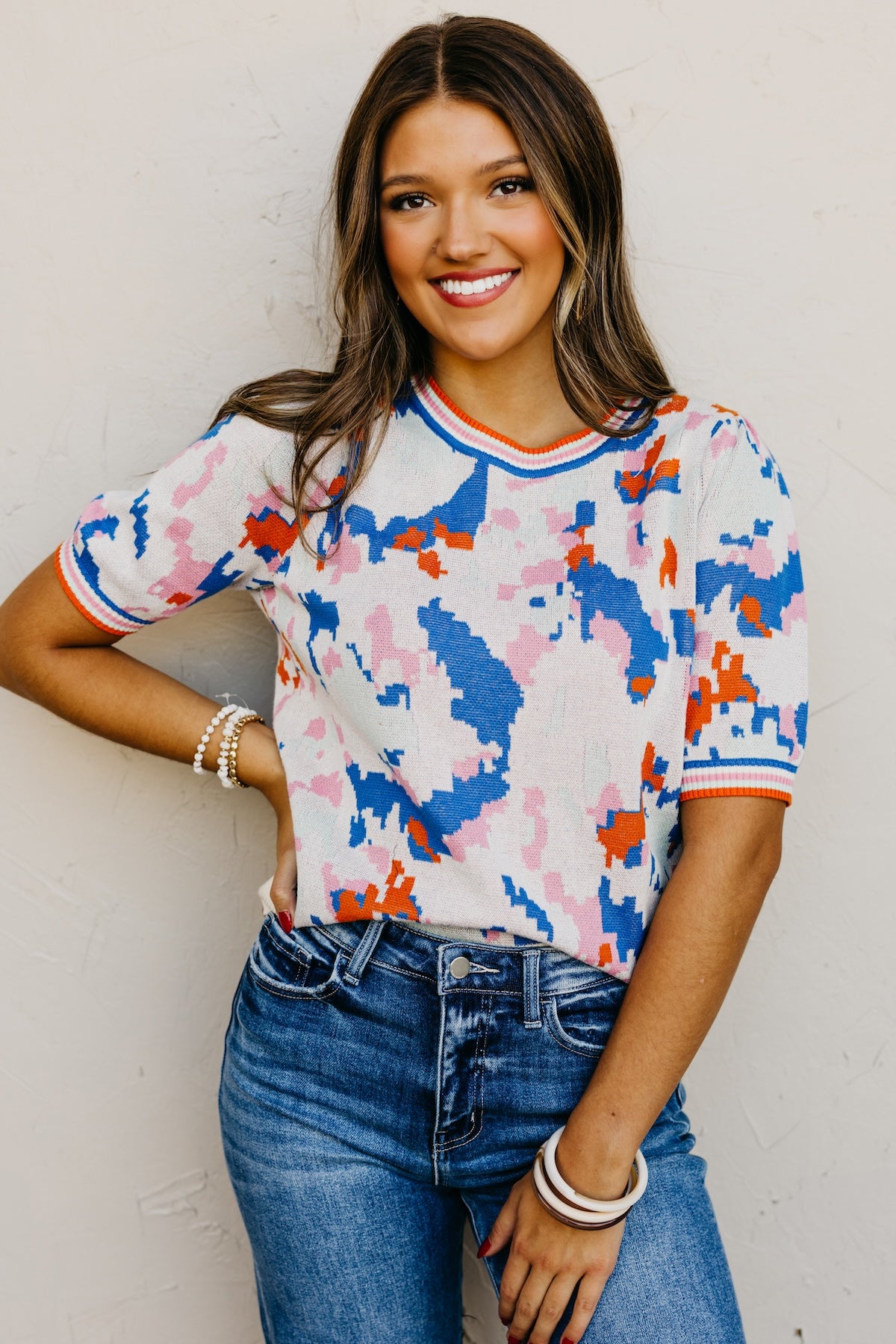 The Elvira Abstract Sweater