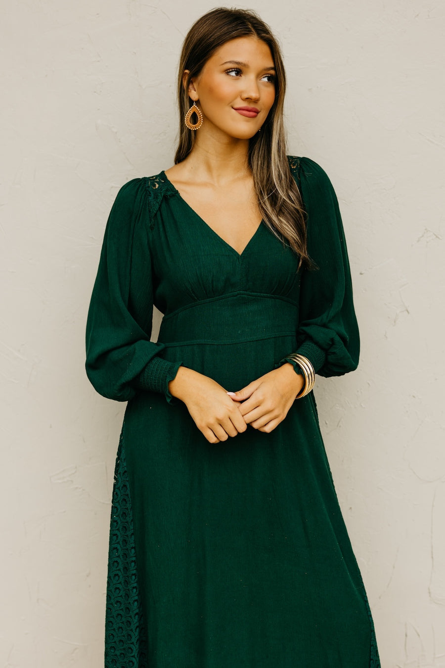 The Arian Lace Panel Maxi Dress
