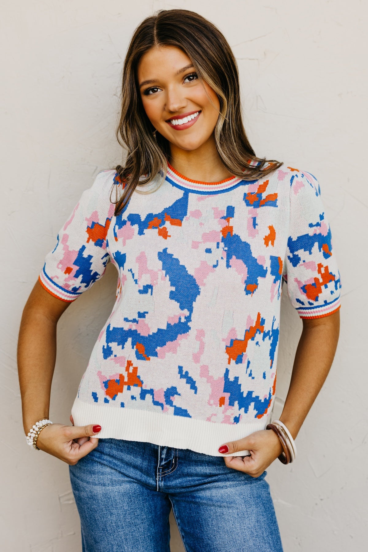 The Elvira Abstract Sweater