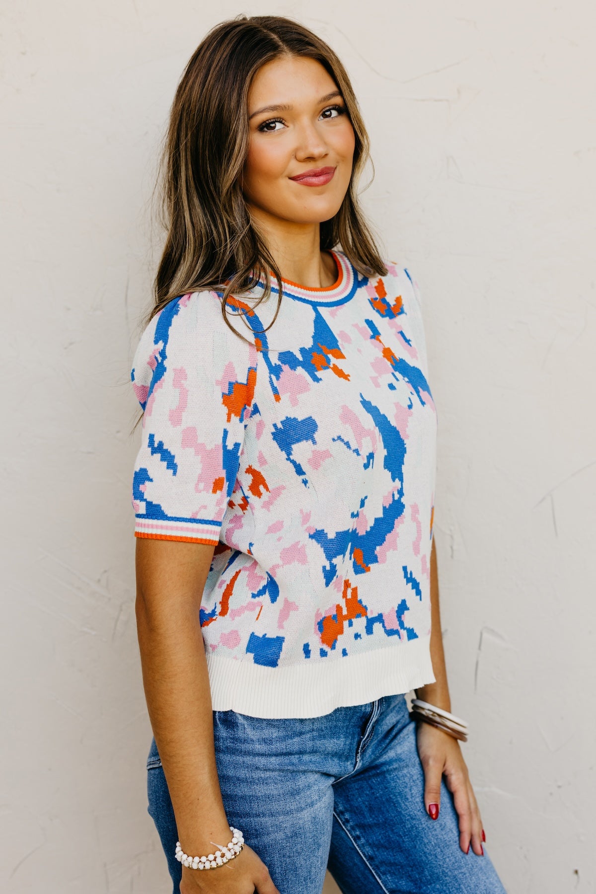 The Elvira Abstract Sweater