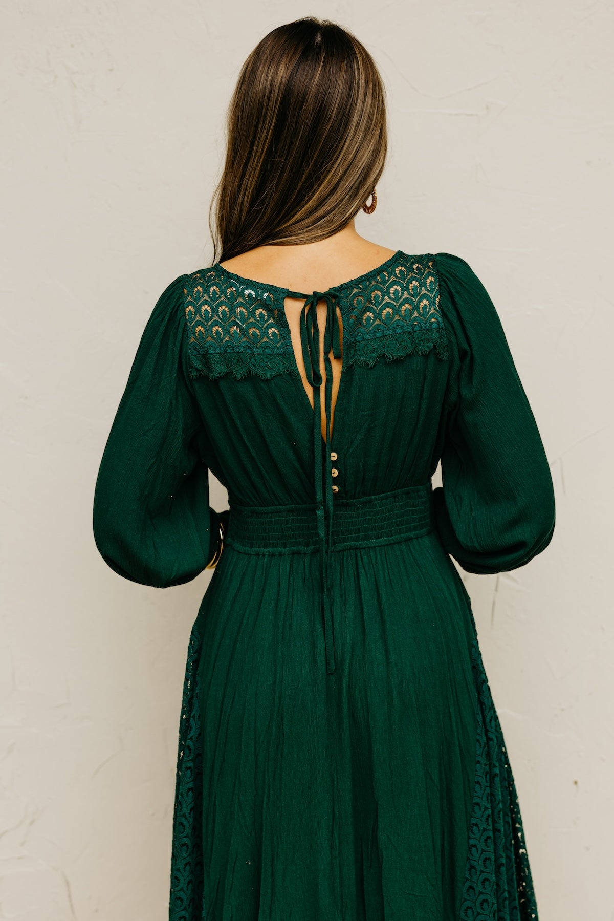 The Arian Lace Panel Maxi Dress
