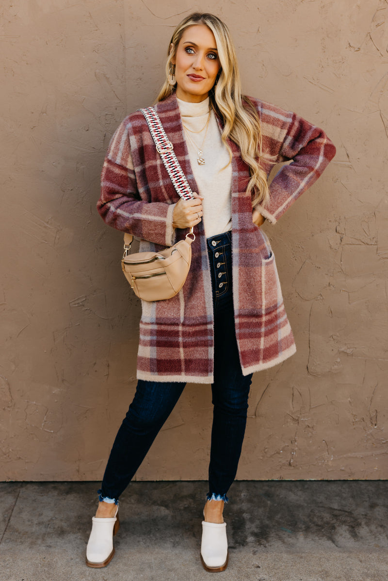 The Belen Plaid Cardigan