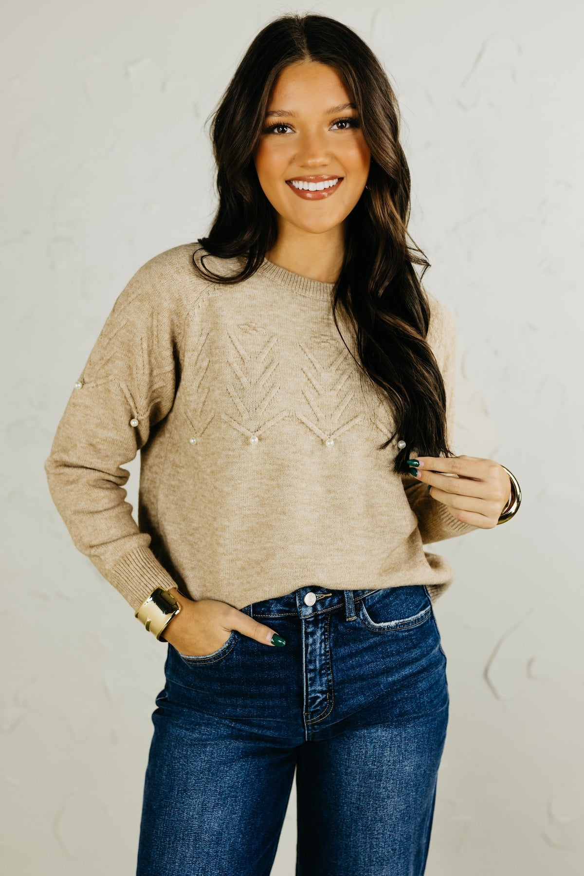 The Emerson Pearl Pullover Sweater