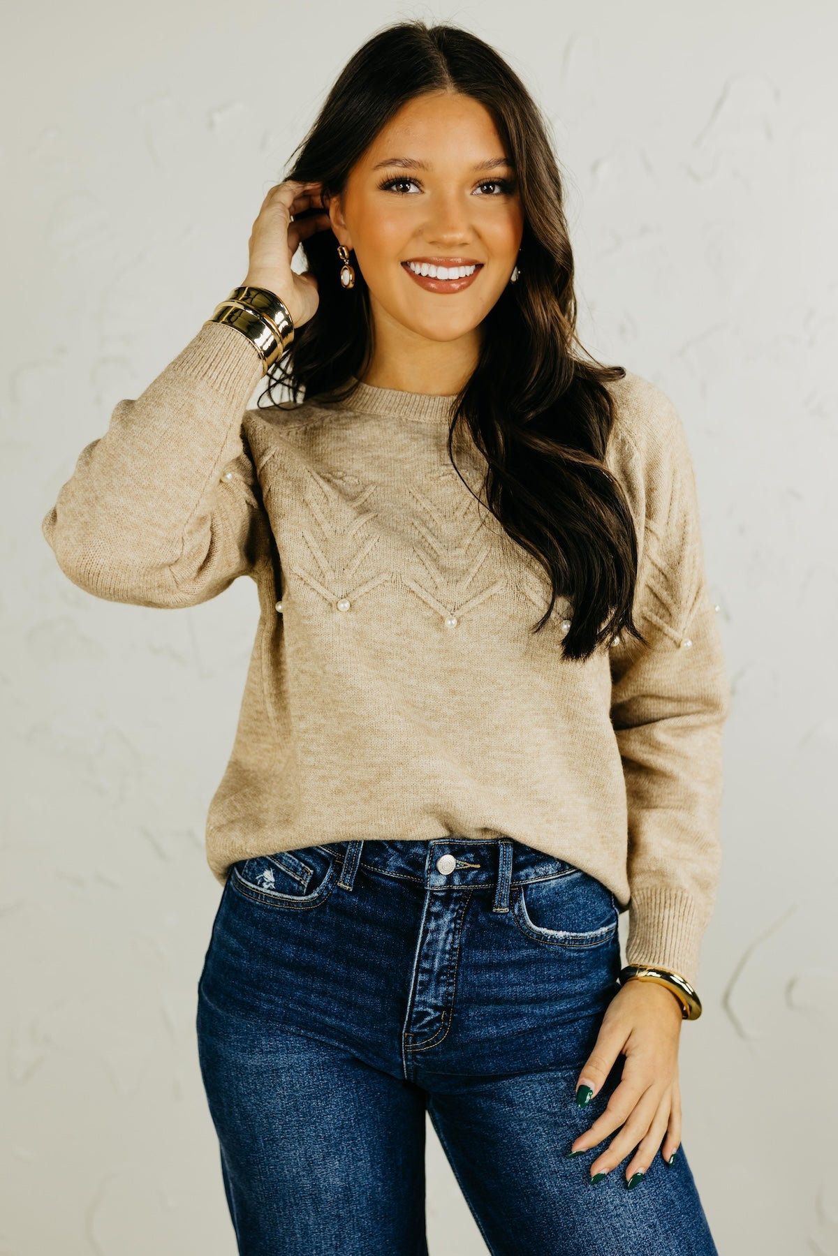 The Emerson Pearl Pullover Sweater