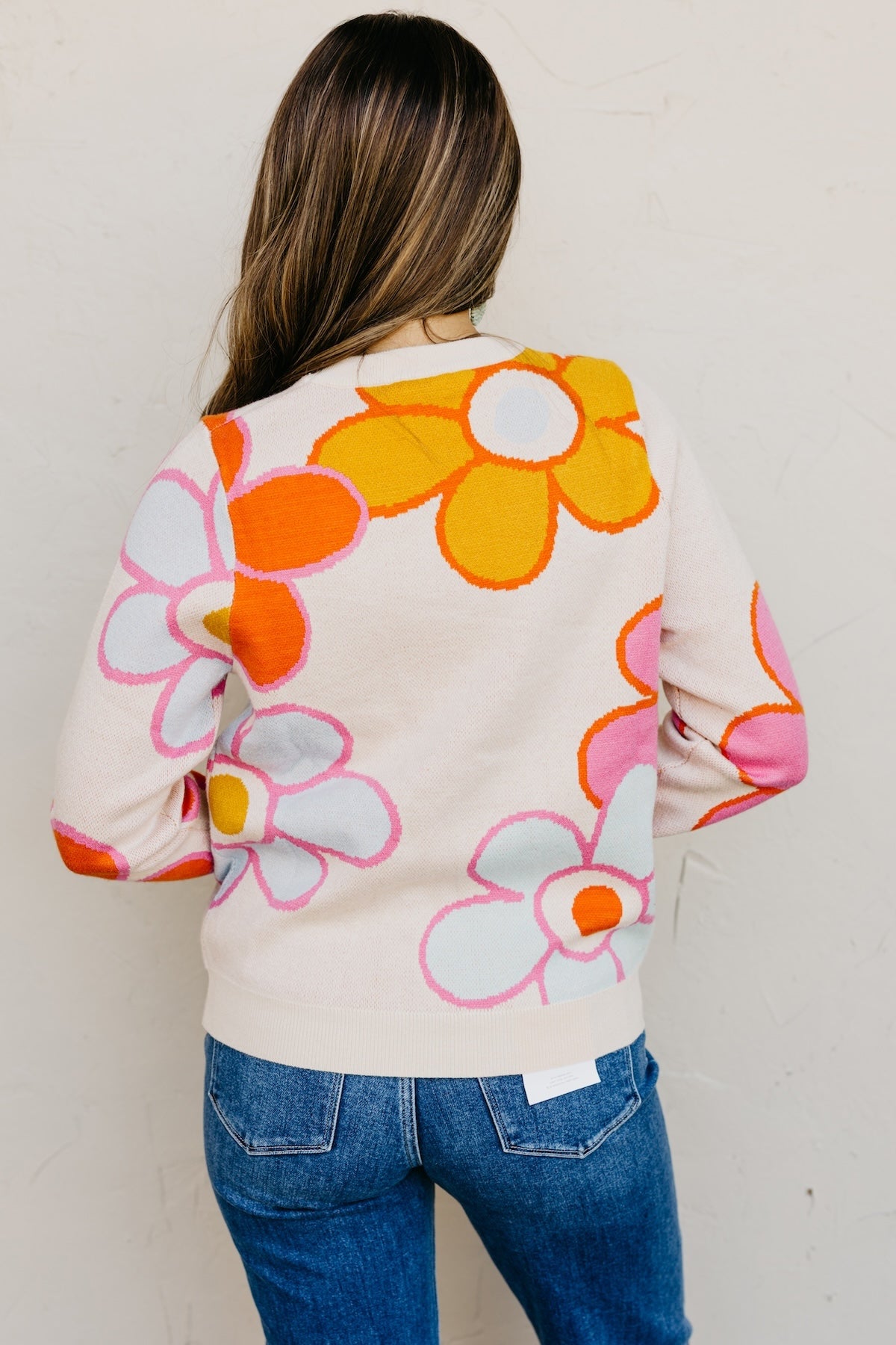 The Cassandra Retro FloralSweater