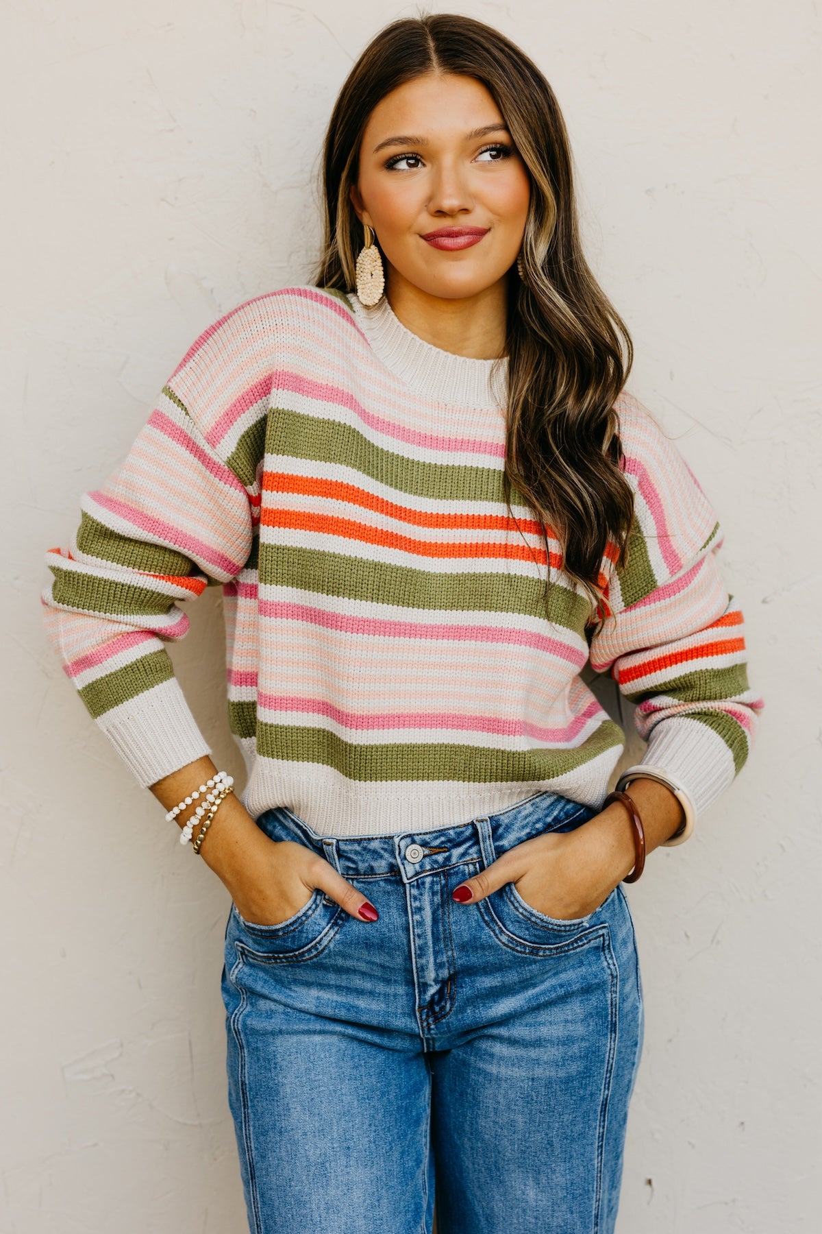 The Cali Striped Knit Sweater