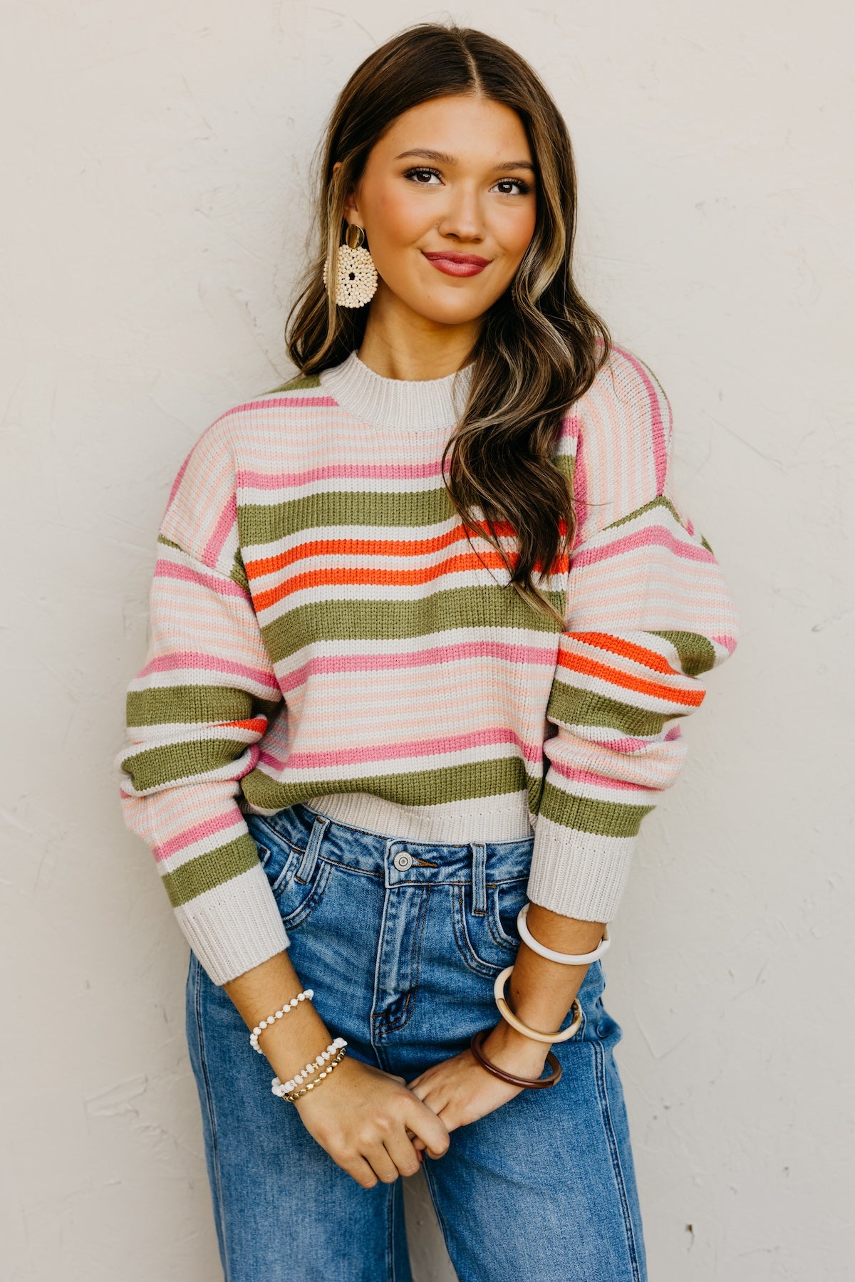 The Cali Striped Knit Sweater