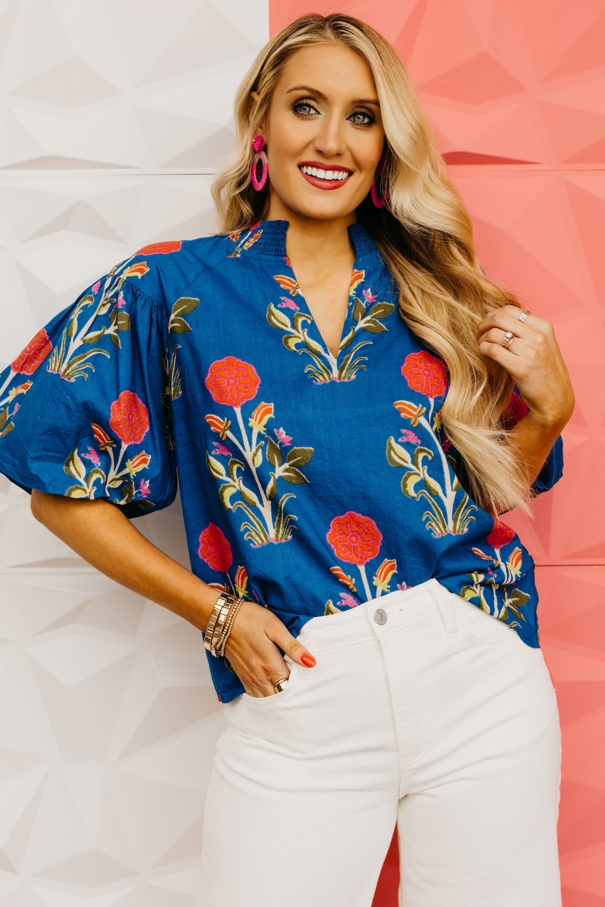 The Rockie Floral Puff Sleeve Top