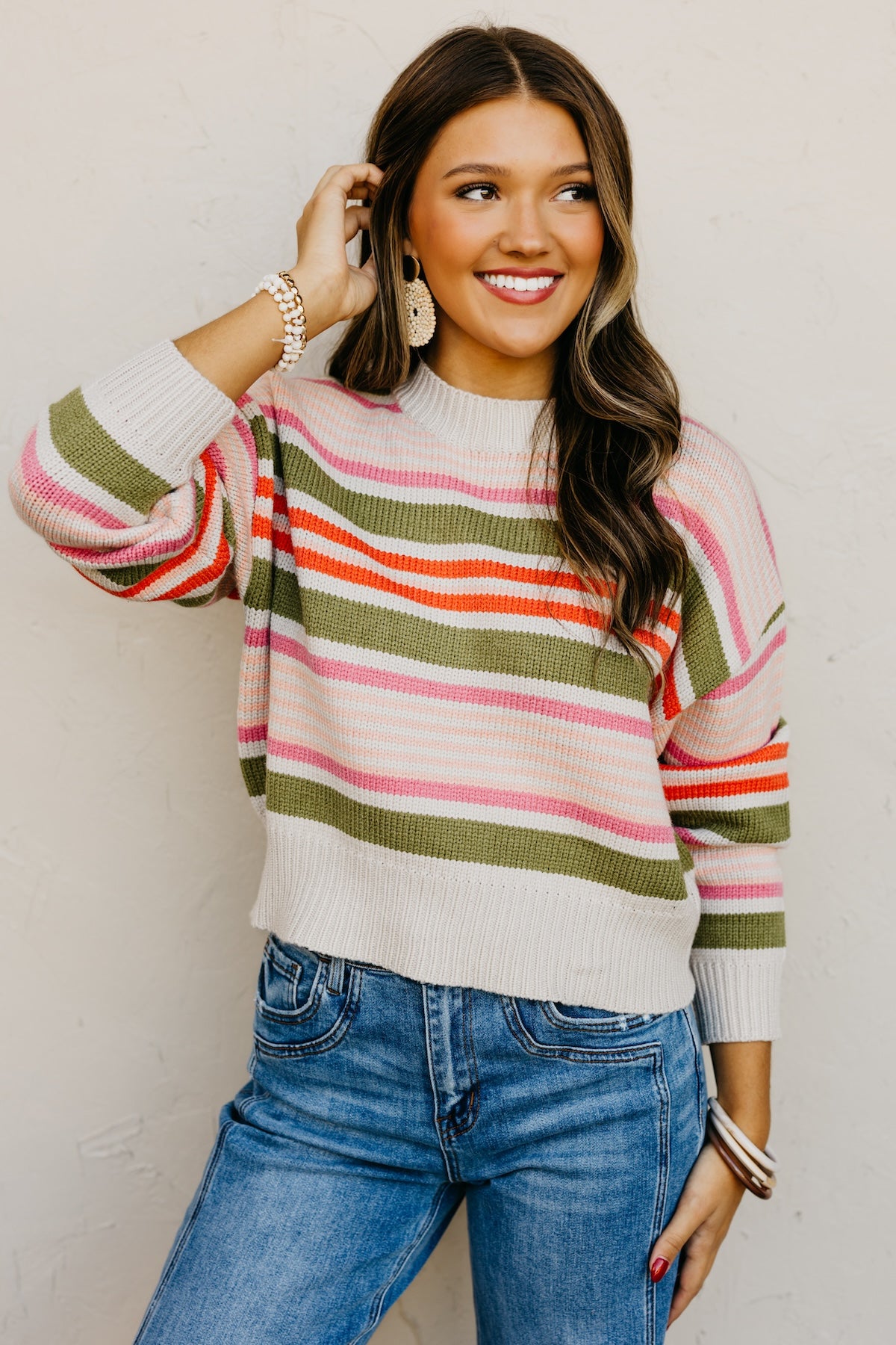 The Cali Striped Knit Sweater