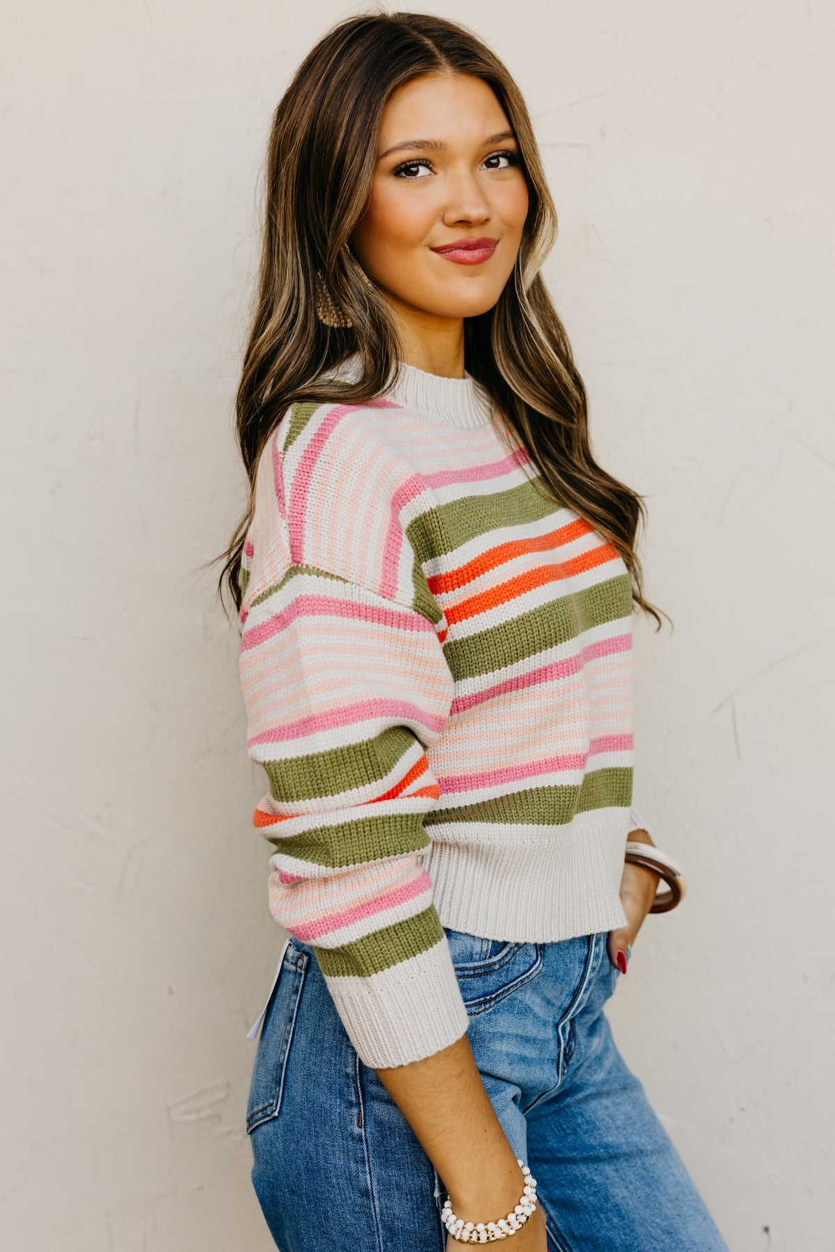 The Cali Striped Knit Sweater