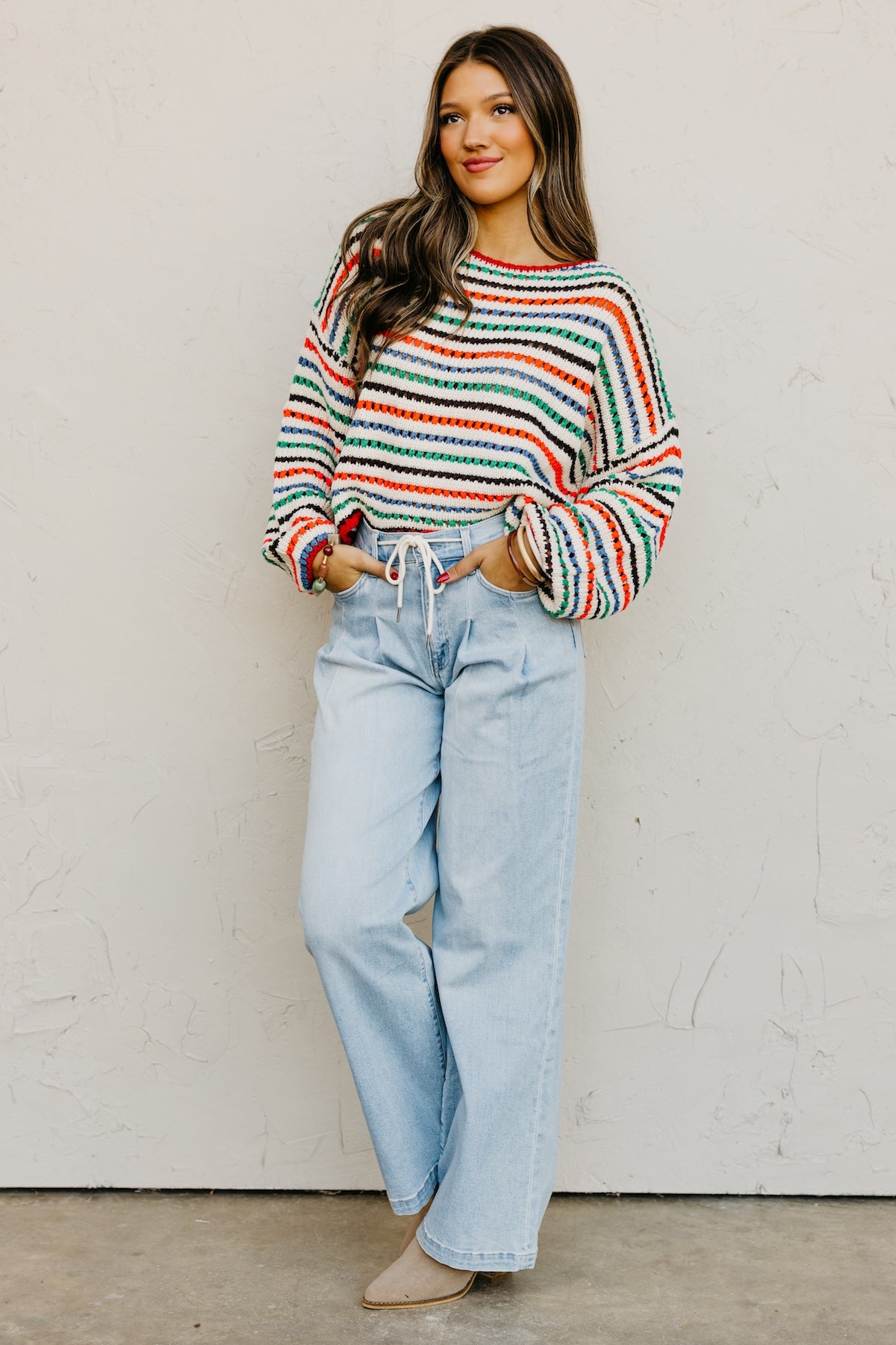 The Eliza Open Knit Sweater