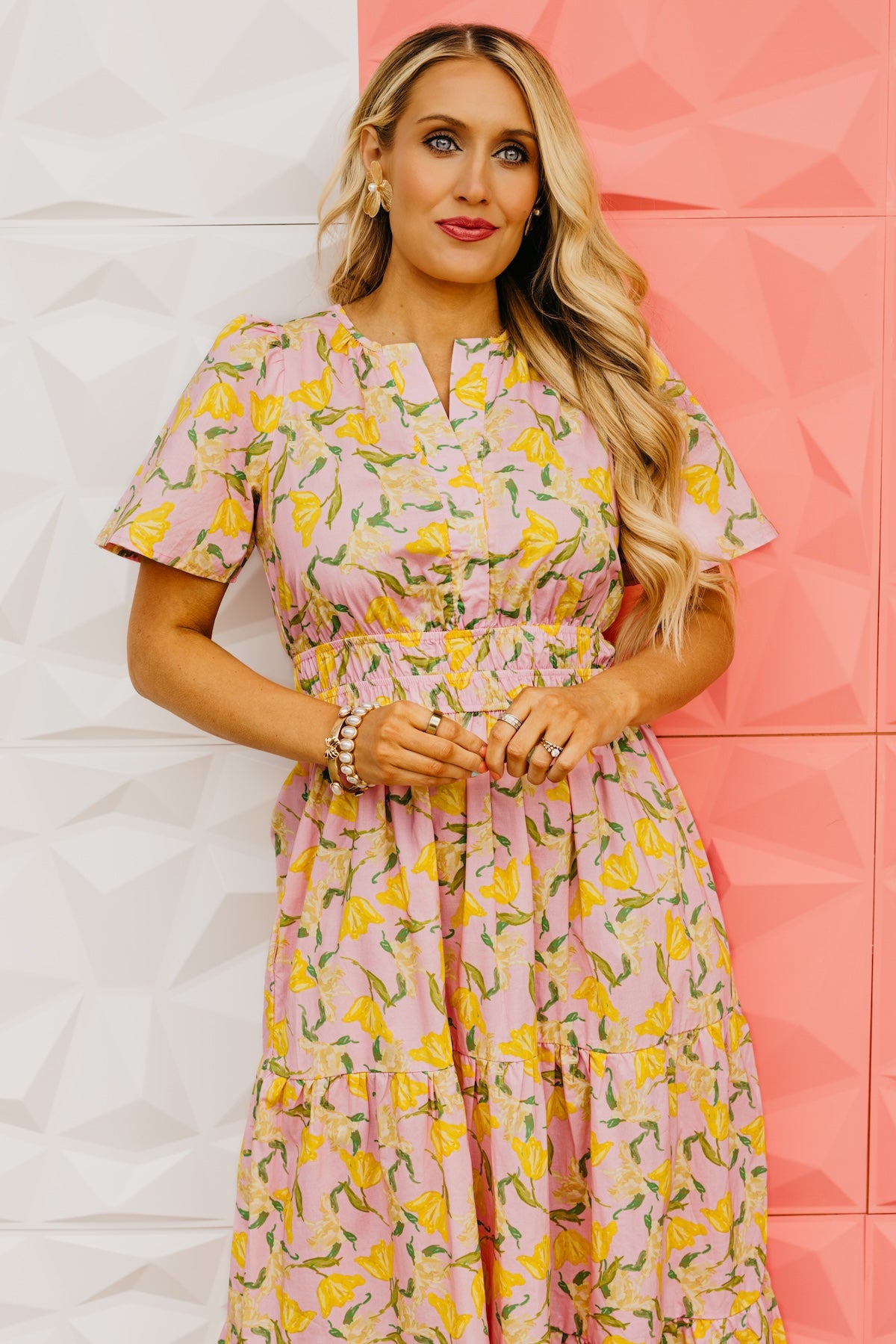 The Janie Woven Floral Maxi Dress