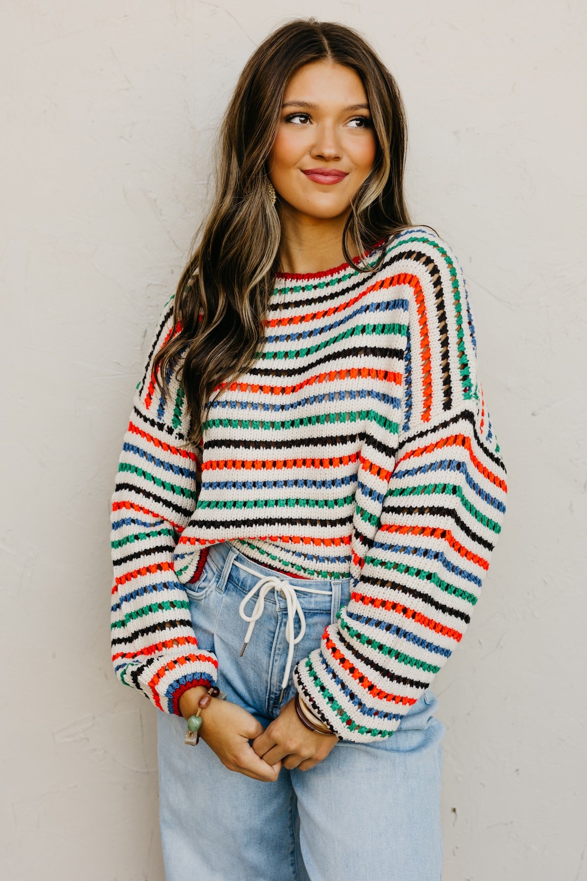 The Eliza Open Knit Sweater