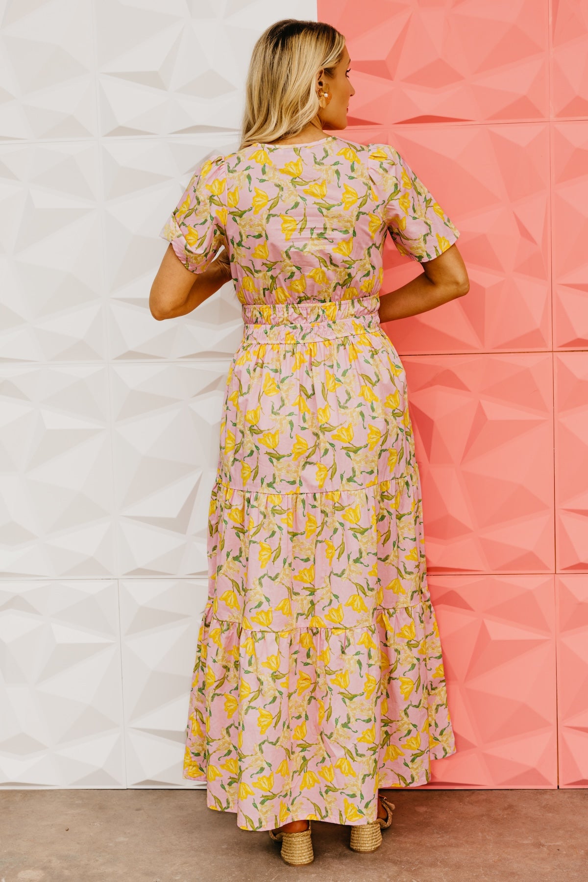 The Janie Woven Floral Maxi Dress