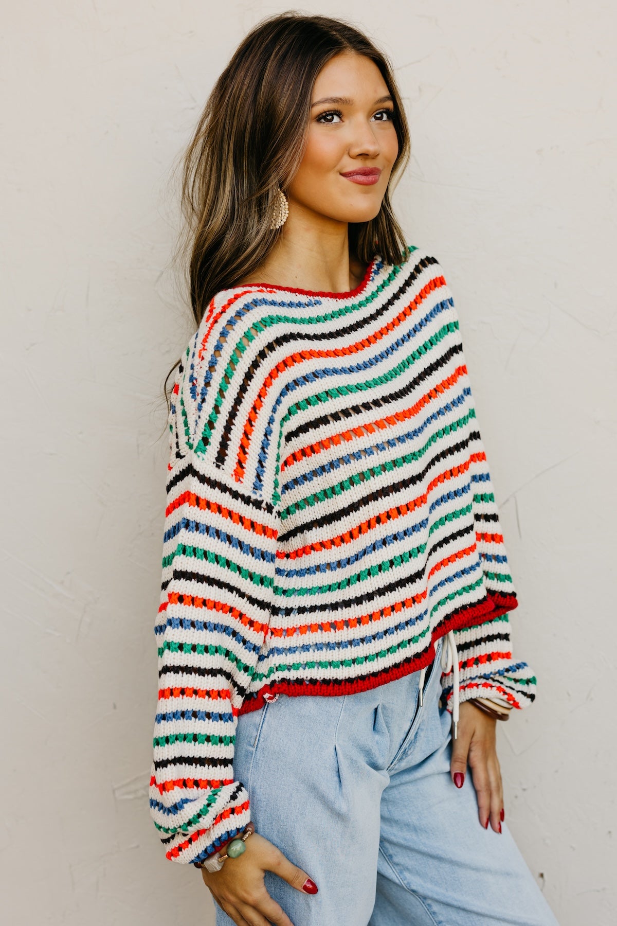 The Eliza Open Knit Sweater