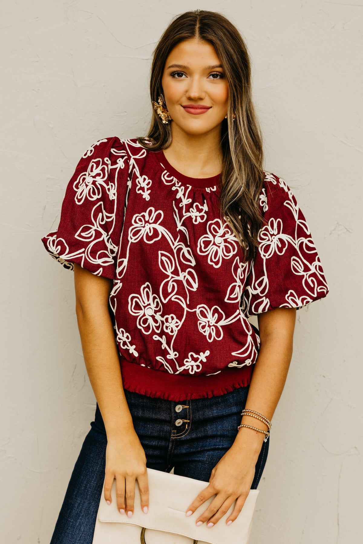 The Carl Floral Embroidered Top