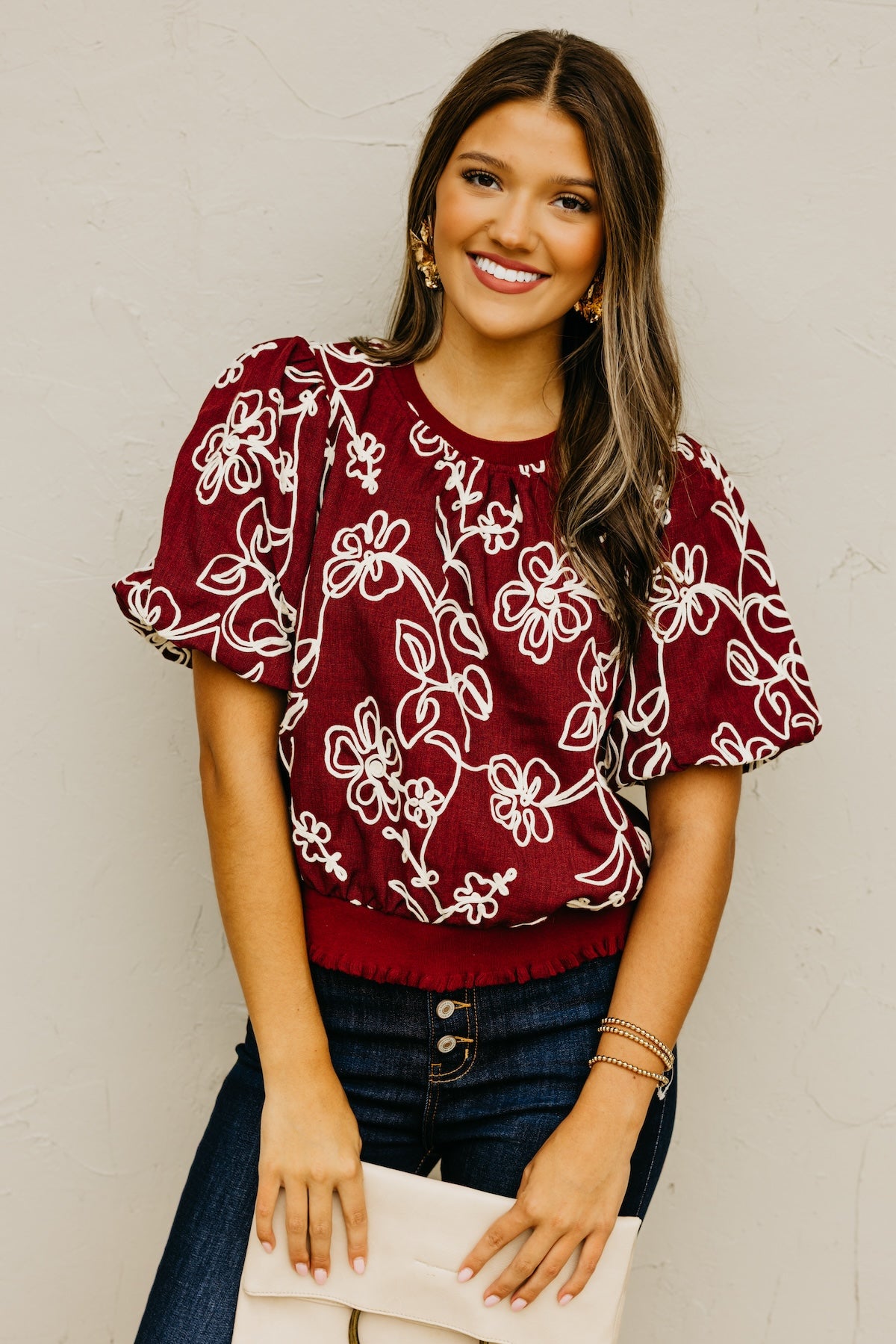 The Carl Floral Embroidered Top