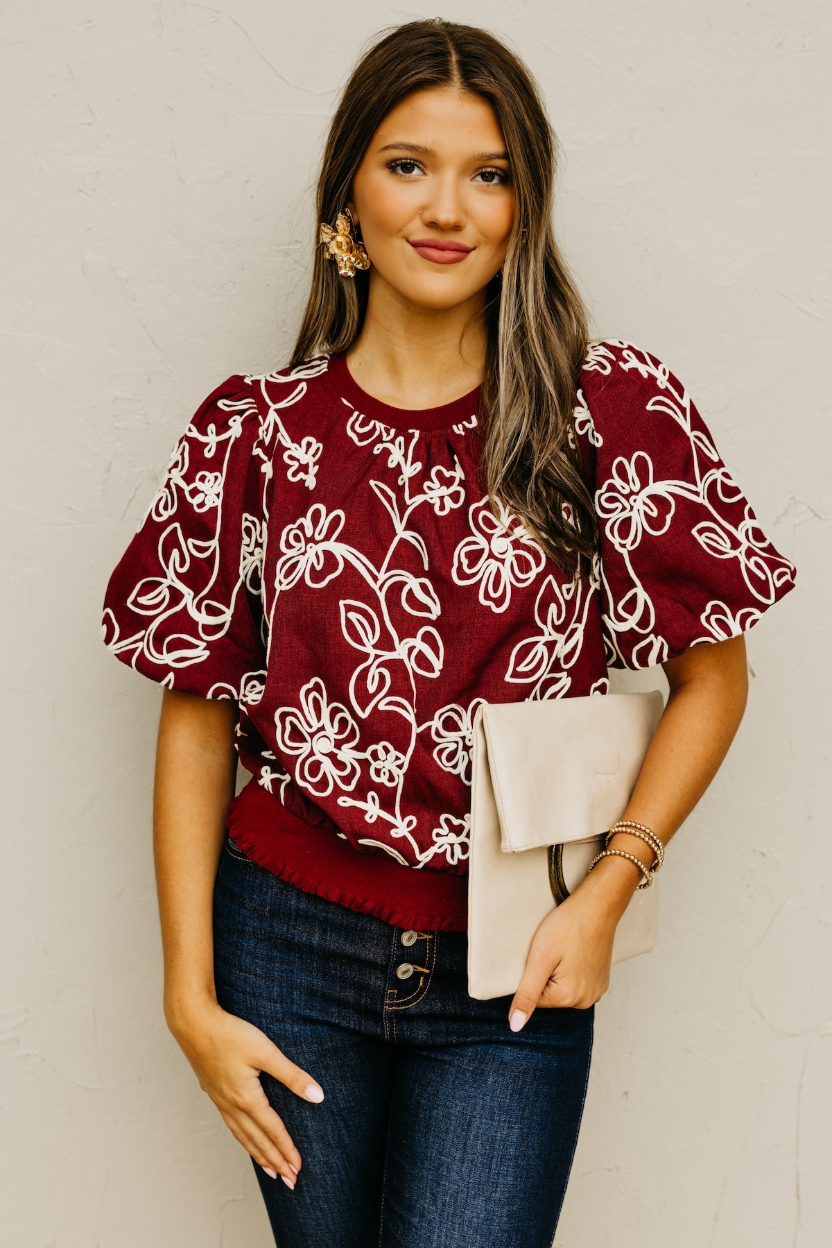 The Carl Floral Embroidered Top