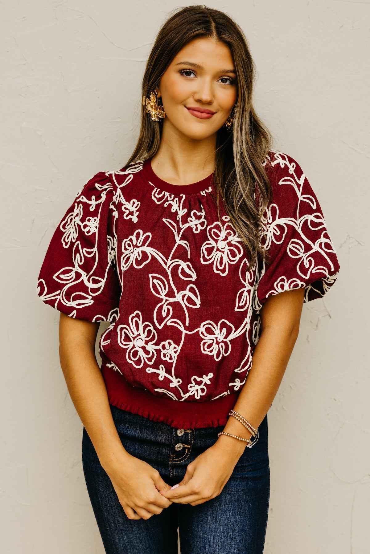 The Carl Floral Embroidered Top