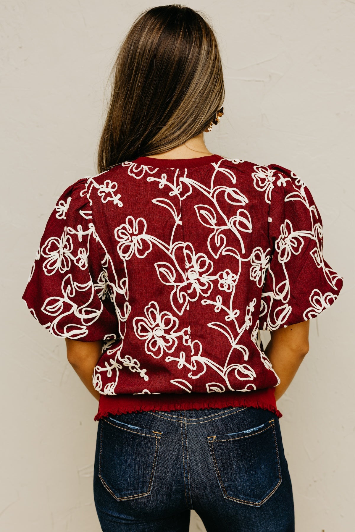 The Carl Floral Embroidered Top