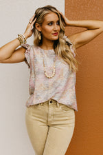 The Sariah Flutter Sleeve Geo Blouse