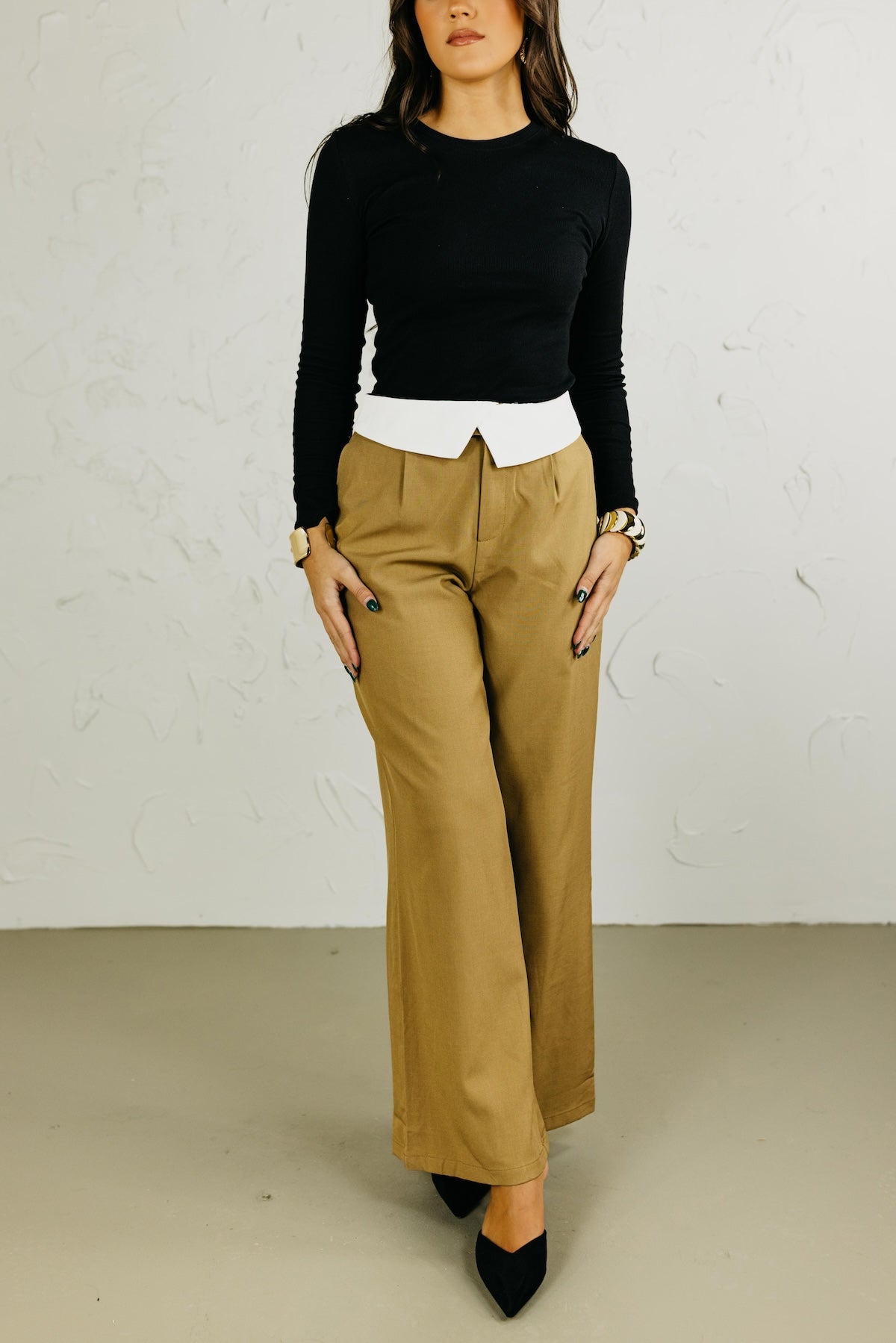 The Liberty Contrast Detail Trouser Pants