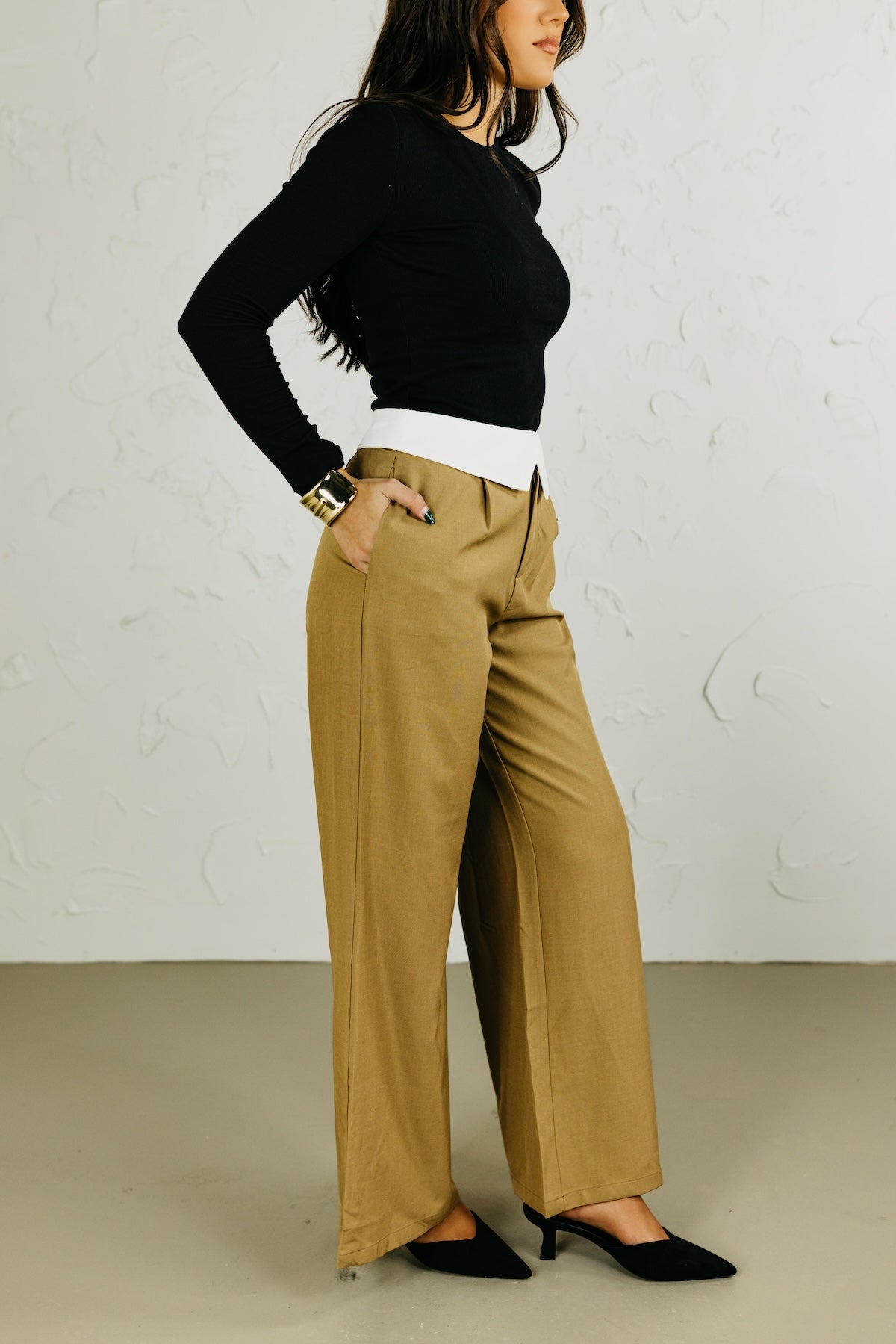 The Liberty Contrast Detail Trouser Pants