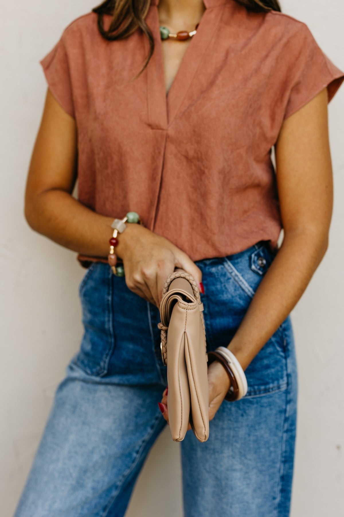 The Randi Faux Leather Crossbody Bag