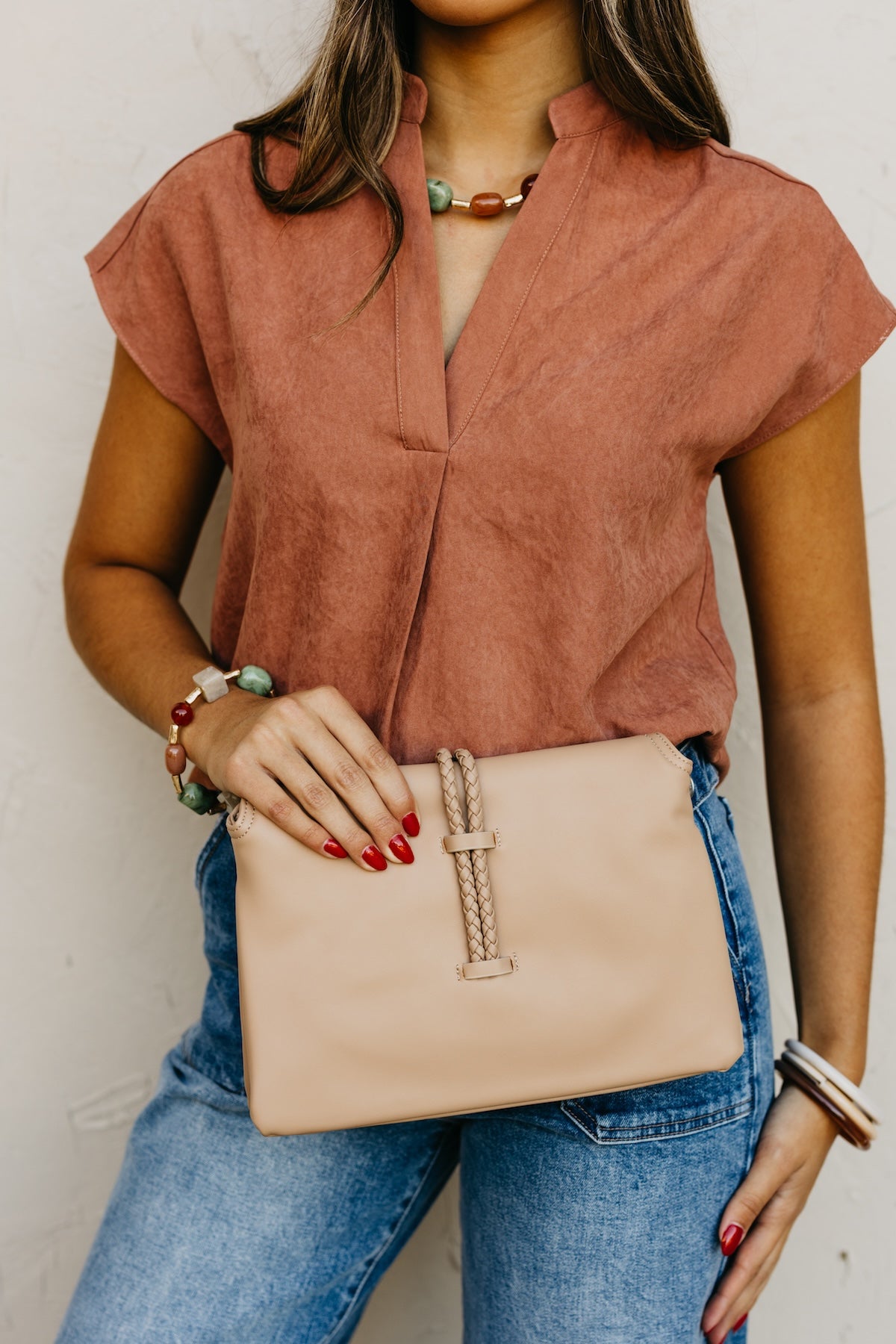 The Randi Faux Leather Crossbody Bag