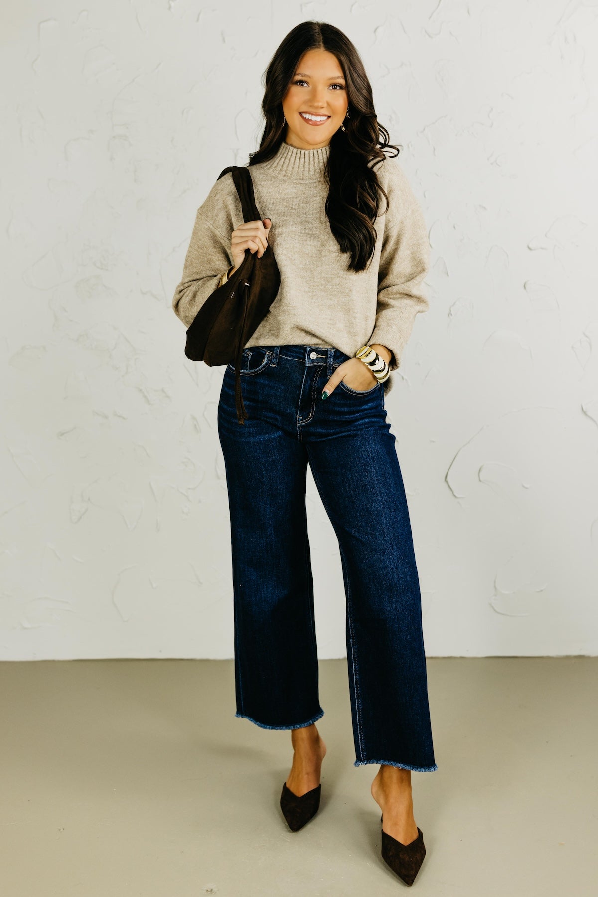 The Vivian Mock Neck Sweater