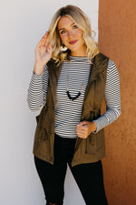 The Marla Sleeveless Utility Jacket