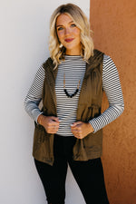 The Marla Sleeveless Utility Jacket