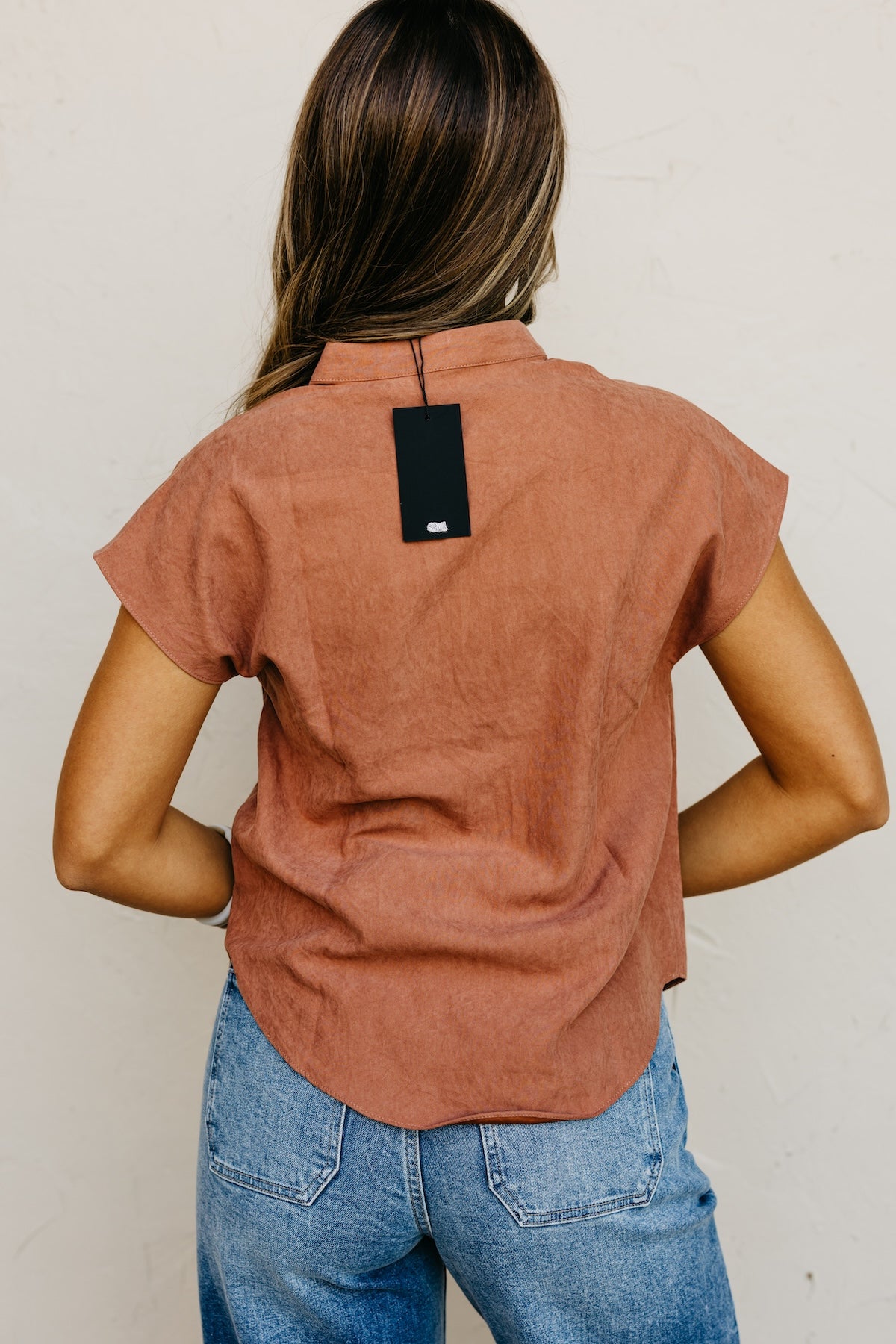 The Mandi Drop Shoulder Felt Blouse