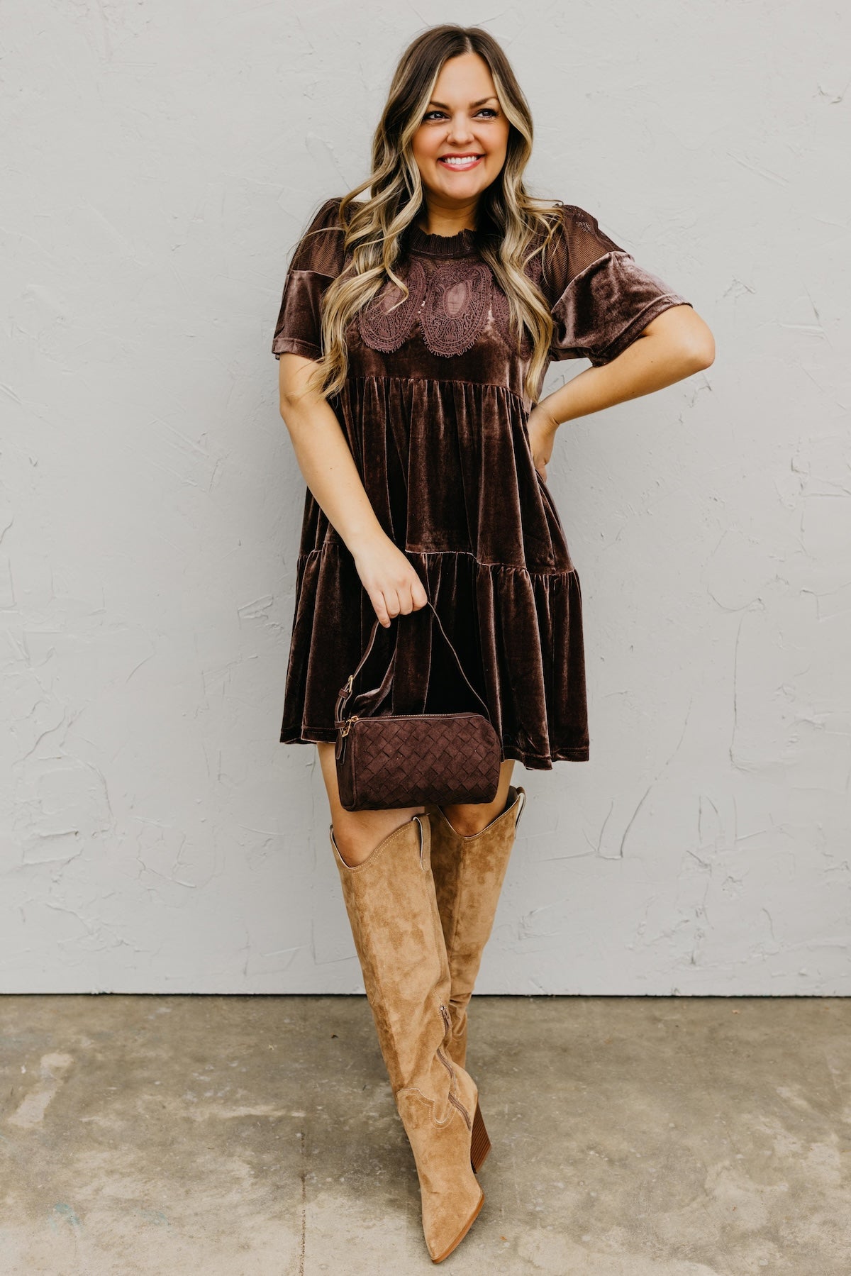 The Raine Contrast Sheer Mesh Dress