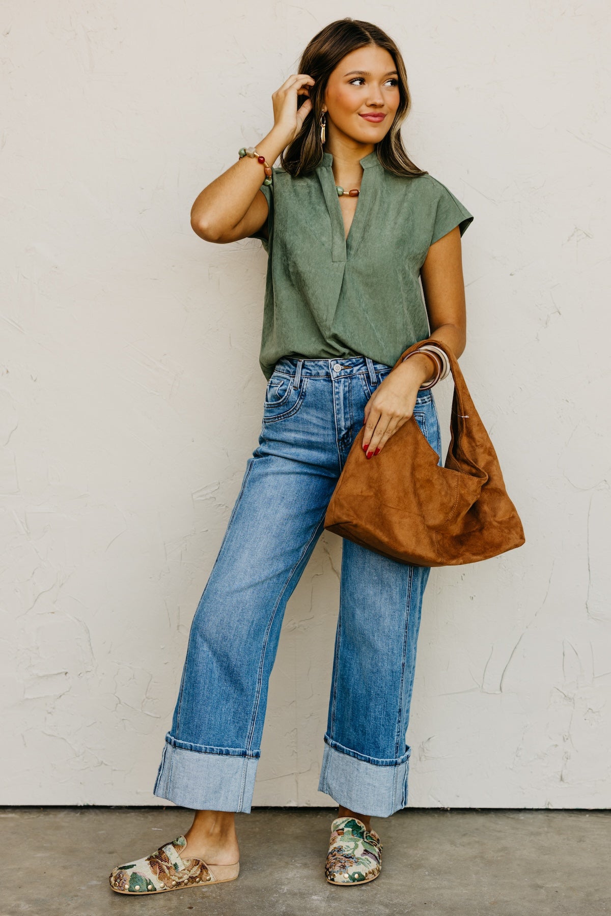The Mandi Drop Shoulder Blouse