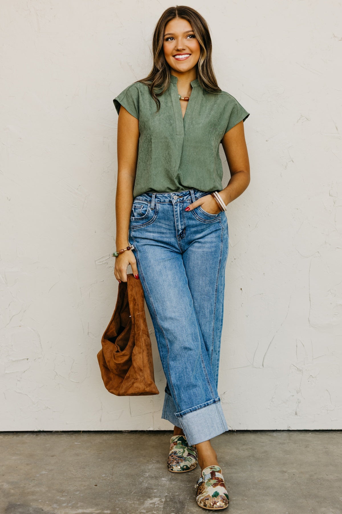 The Mandi Drop Shoulder Blouse